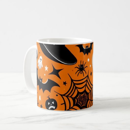 Halloween Kaffeetasse (Vorderseite Links)