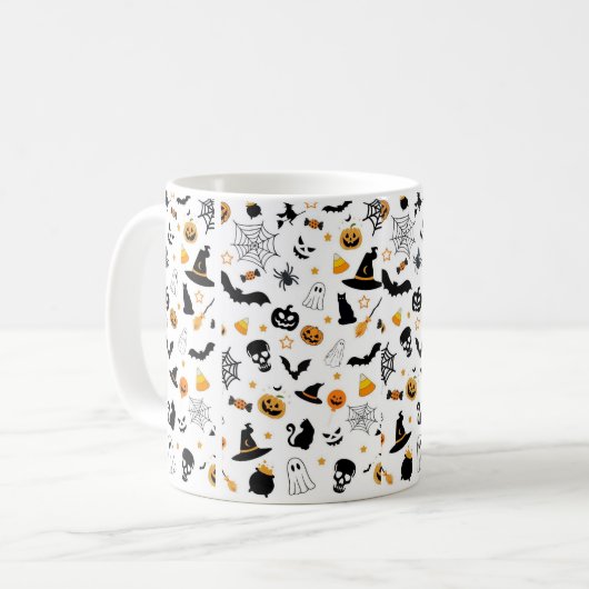 Halloween Kaffeetasse (Vorderseite Links)