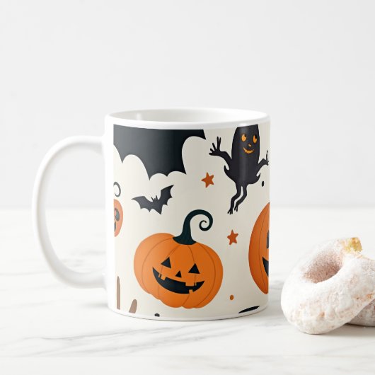 Halloween Kaffeetasse (Mit Donut)