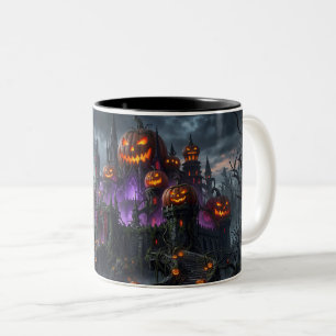 Halloween-Kaffeetasse Zweifarbige Tasse