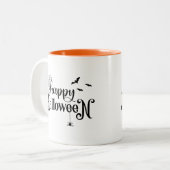 Halloween-Kaffeetasse Zweifarbige Tasse (Vorderseite Links)