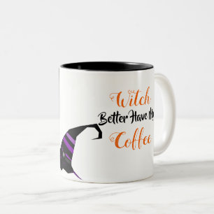 Halloween-Kaffeetasse Zweifarbige Tasse