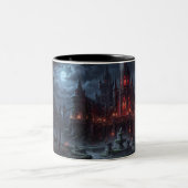 Halloween-Kaffeetasse Zweifarbige Tasse (Mittel)