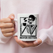 Halloween-Kaffeetrinken Skelettschädel Funny Kaffeetasse