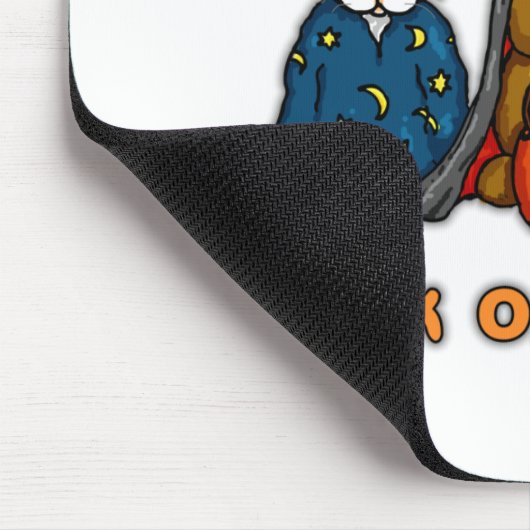 Halloween-Kaninchen-Trick oder Behandlung Mousepad (Ecke)