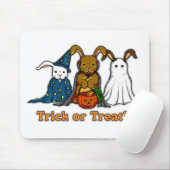 Halloween-Kaninchen-Trick oder Behandlung Mousepad (Mit Mouse)