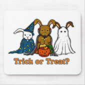 Halloween-Kaninchen-Trick oder Behandlung Mousepad (Vorne)