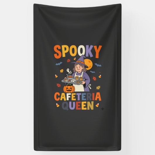 Halloween Kantinenkönigin Banner (Vertikal)