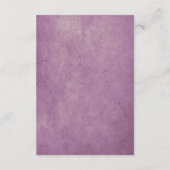 Halloween-Kapitän für die Hochzeit in lila Begleitkarte (Rückseite)