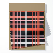 Halloween Kariert Black and Orange Pattern Stoff