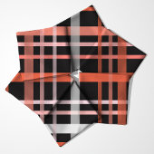 Halloween Kariert Black and Orange Pattern Stoff