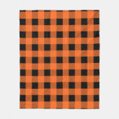 Halloween Kariert Fleece Blanket (Vorderseite)