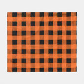 Halloween Kariert Fleece Blanket (Vorderseite (Horizontal))