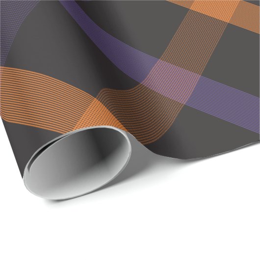 Halloween Kariert Geschenkpapier (Rolleneckpunkt)