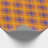 Halloween Kariert Geschenkpapier (Ecke)