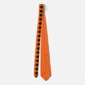 Halloween Kariert Neck Tie Krawatte (Rückseite)