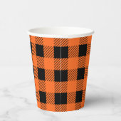 Halloween Kariert Paper Cups Pappbecher (Rechts)