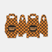 Halloween Kariert Pattern Geschenkschachtel (Ungefaltet)