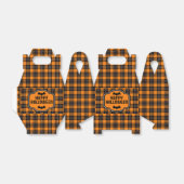 Halloween Kariert Pattern Geschenkschachtel (Ungefaltet)