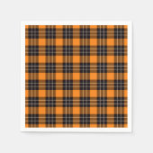 Halloween Kariert Pattern Serviette (Vorderseite)