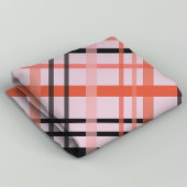 Halloween Kariert Pink und Orange Muster Stoff