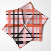 Halloween Kariert Pink und Orange Muster Stoff