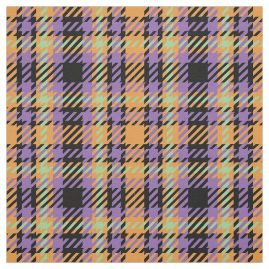 Halloween Kariert Tartan Stoff (Muster)