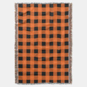 Halloween Kariert Throw Blanket Decke (Vorderseite Vertikal)