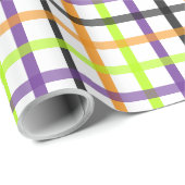 Halloween Karo 8 Geschenkpapier (Rolleneckpunkt)