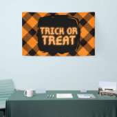 Halloween Karo Pattern Banner (Messeveranstaltung)