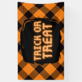 Halloween Karo Pattern Banner (Vertikal)