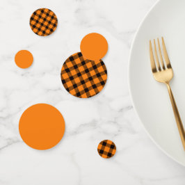 Halloween Karo Pattern Konfetti
