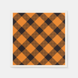 Halloween Karo Pattern Serviette