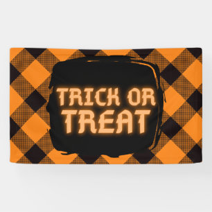 Halloween Karomuster Banner
