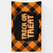 Halloween Karomuster Banner (Vertikal)