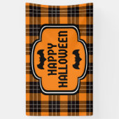Halloween-Karomuster Banner (Vertikal)