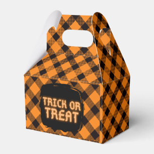 Halloween-Karomuster Geschenkschachtel
