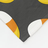 Halloween-Karotten Fleecedecke (Ecke)