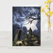 Halloween Karte (Gelbe Blume)