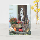Halloween Karte (Gelbe Blume)