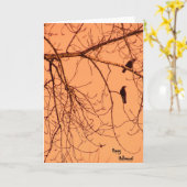 Halloween Karte (Gelbe Blume)