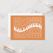 Halloween Karte (Vorderseite/Rückseite Beispiel)