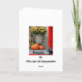 Halloween Karte (Rückseite)