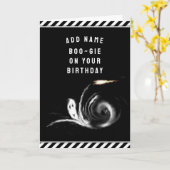 Halloween Karte (Gelbe Blume)