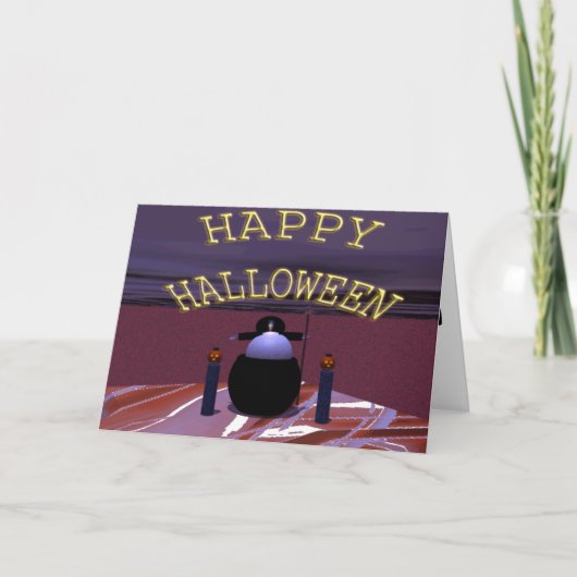 HALLOWEEN KARTE (Vorderseite)