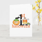 Halloween Karte (Gelbe Blume)