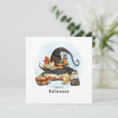 Halloween-Karte (Stehend Vorderseite)