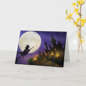 Halloween Karte (Gelbe Blume)