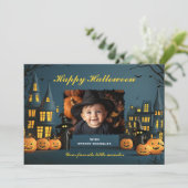 Halloween Karte (Stehend Vorderseite)