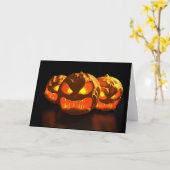 Halloween Karte (Gelbe Blume)